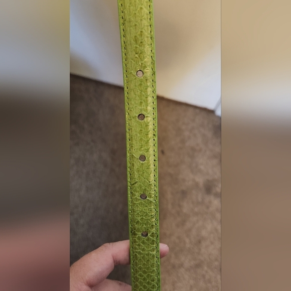 Elegant Green Snake Skin Women's Belt - Picture 6 of 6